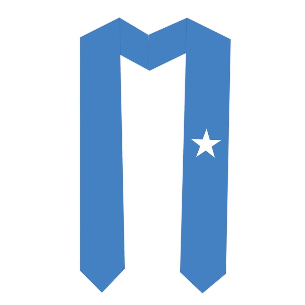 7730 Somalia Flag Graduation Sash Satin Scarf 72" Stole for Abroad Student